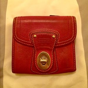 Authentic coach leather wallet