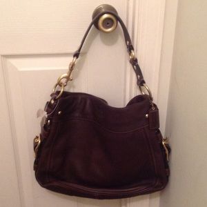 Authentic Coach bag!  Choc brown!