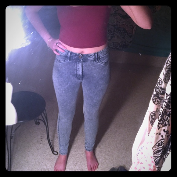 American Eagle Sky high rise skinny jeans