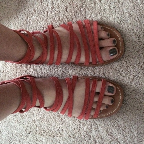 GAP Shoes - Orange  strappy sandal from Gap