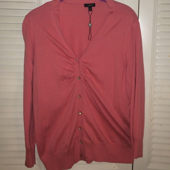 SOLD..Talbots pink cardigan