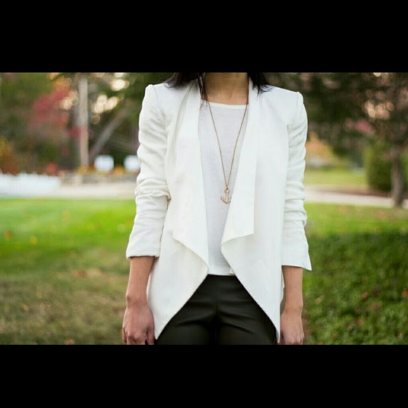 BCBG White Abree Jacket