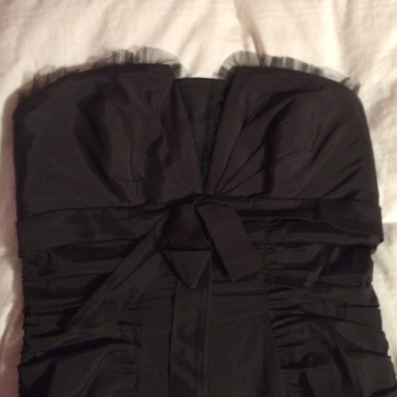 BLACK CACHE STRAPLESS DRESS - Picture 3 of 4
