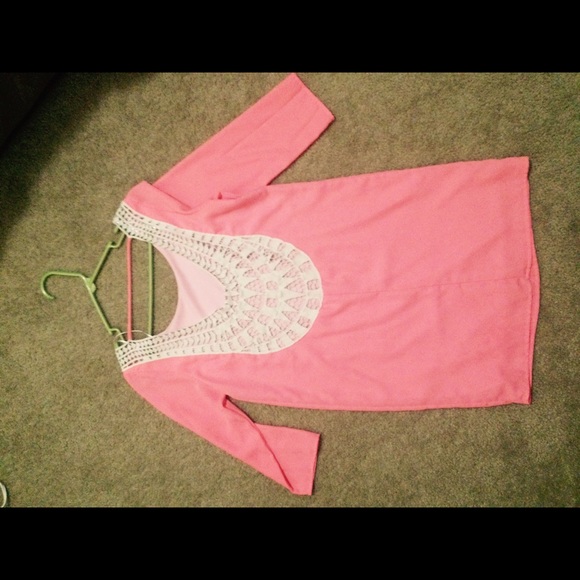 Boutique style low crochet back dress size small