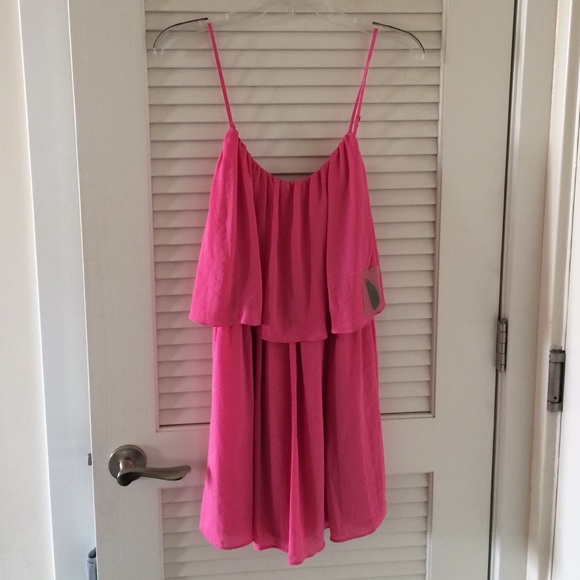 Forever 21 Dresses & Skirts - NEW Forever21 Pink Tiered Chiffon Dress
