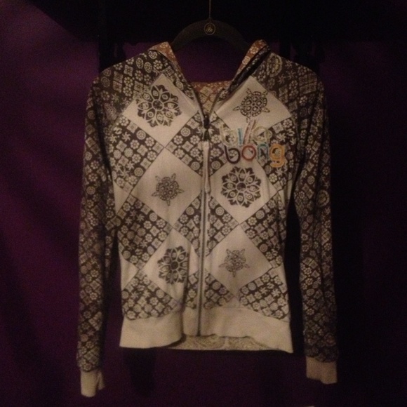 Printed reversible billabong hoodie