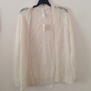 Cream loose knit caridigan
