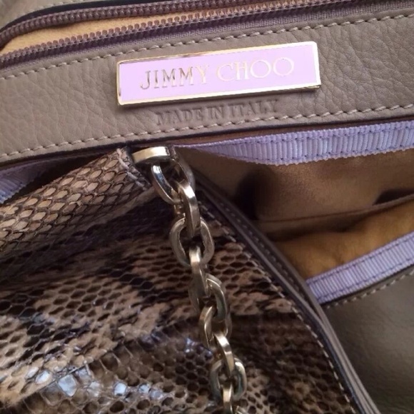 ❌SOLD❌Authentic JIMMY CHOO snakeskin bag - Picture 2 of 4