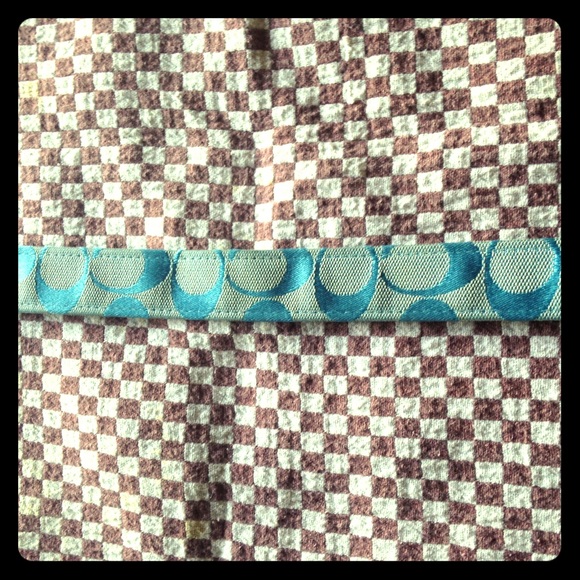 Coach light blue belt, with coach  C's.