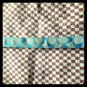 Coach light blue belt, with coach  C's.