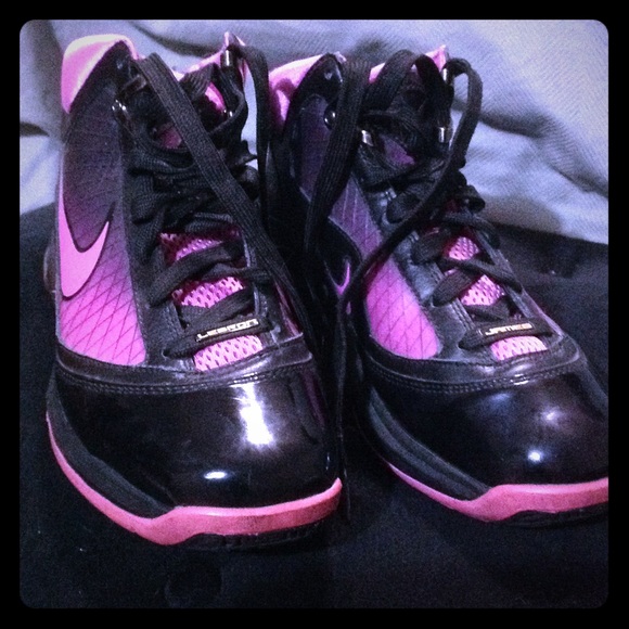 Pink & Black Nike Lebrons