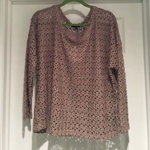 Tan Lace Longsleeve Top