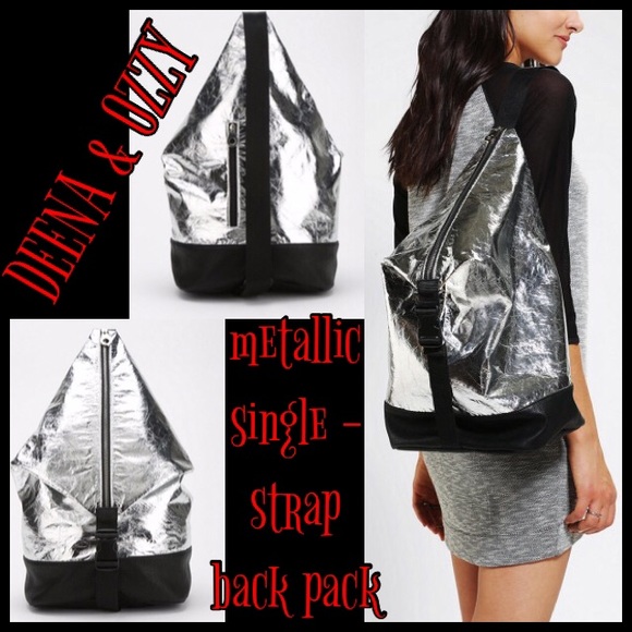 Urban Outfitters Handbags - 🆕DEENA&OZZY - METALLIC UNI-STRAP BACKPACK