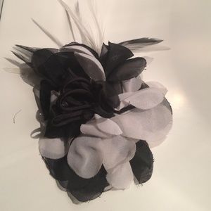 Black and white flower