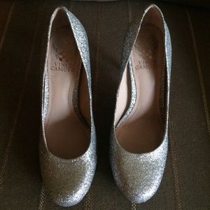 Vince Camuto glitter heels