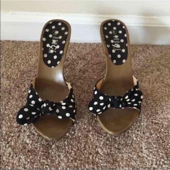 SOLD! Cute Polka Dot Heels