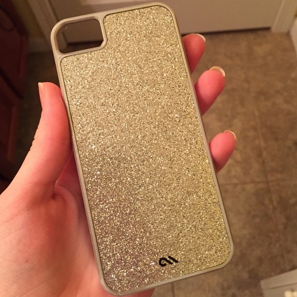 Case Mate iPhone 5 silver sparkle case