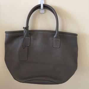 Gently used 100% leather shopping tote