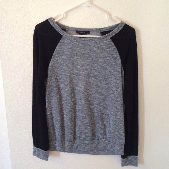 ❌SOLD❌Forever 21 Blue and Black Tee Sz M