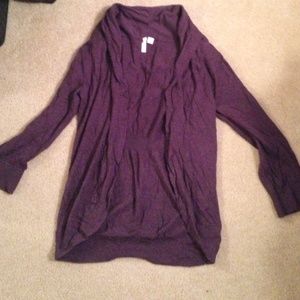 Purple 3/4 sleeve cardigan