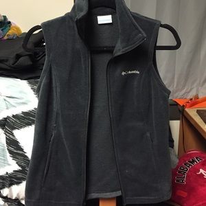 Black Columbia Fleece Vest