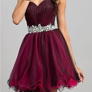 Short Red Homecoming Dress