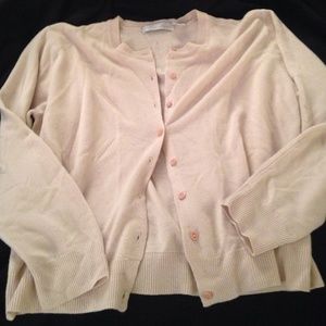 Cream button up cardigan