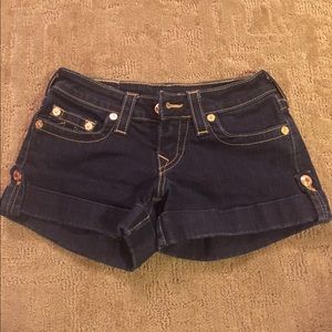 Denim true religion shorts