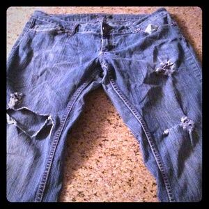 Ymi distressed bootcut jeans
