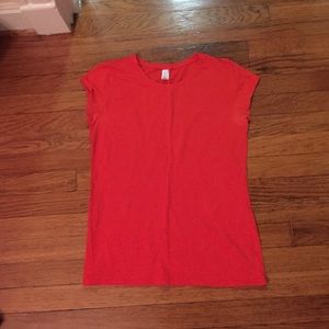 Cherry Red Short Sleeve Top