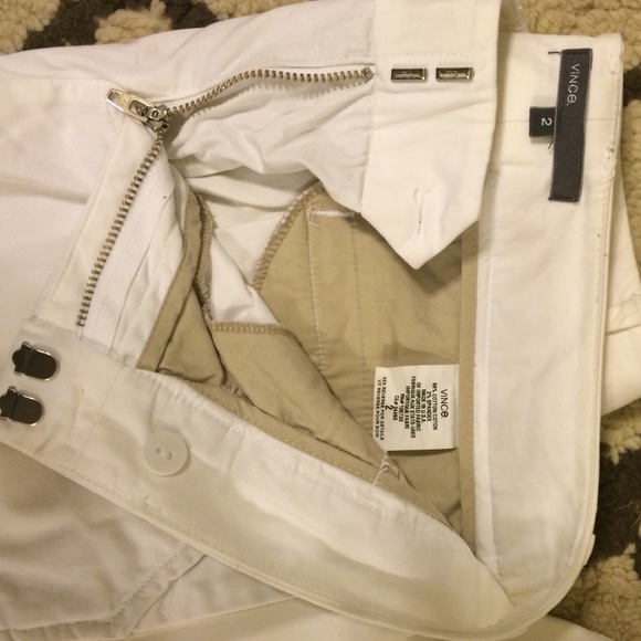Vince Size 2 White Pants/Capri - Picture 2 of 3