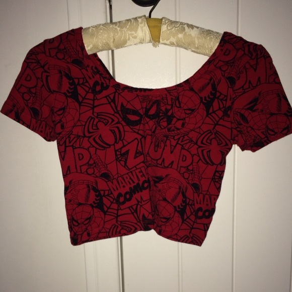 spider man crop top