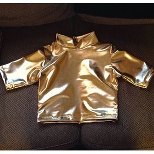 Metallic crop top