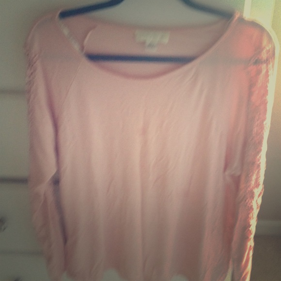 Forever 21 light pink blouse.
