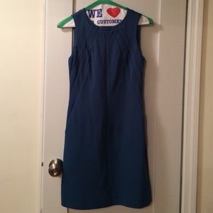 Diane Von Frustenberg Teal A-line Dress