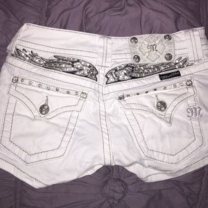 White MissMe Jean shorts