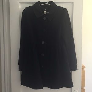 Black Peplum Style Peacoat!