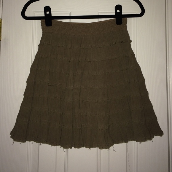 Free People Beige Skirt
