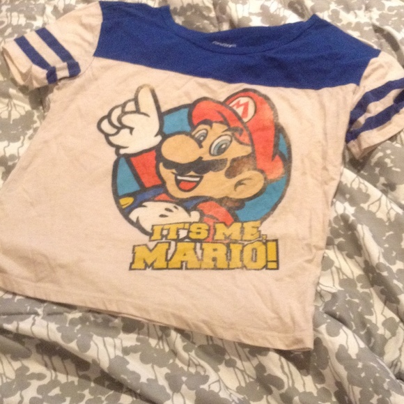 "It's me Mario " graphic baseball tee