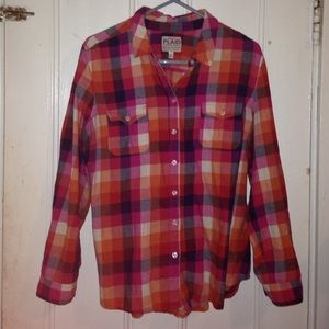 Colorful and cute plaid shirt 🎀