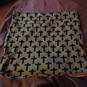 Blue Cross mini skirt