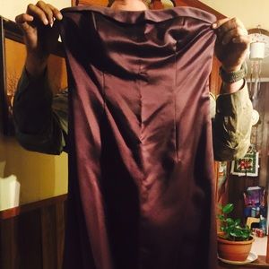 Brown prom or bridesmaids dress