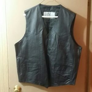 Leather vest
