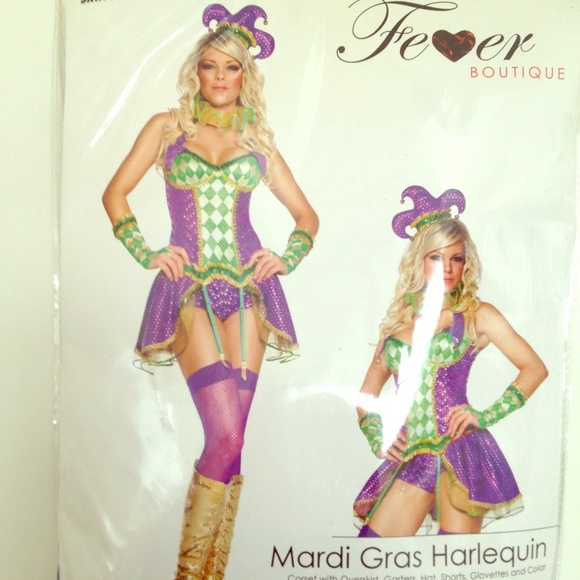 Mardi Gras Harlequin Halloween Costume