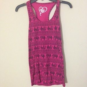 Cute Elephant Racerback Tank