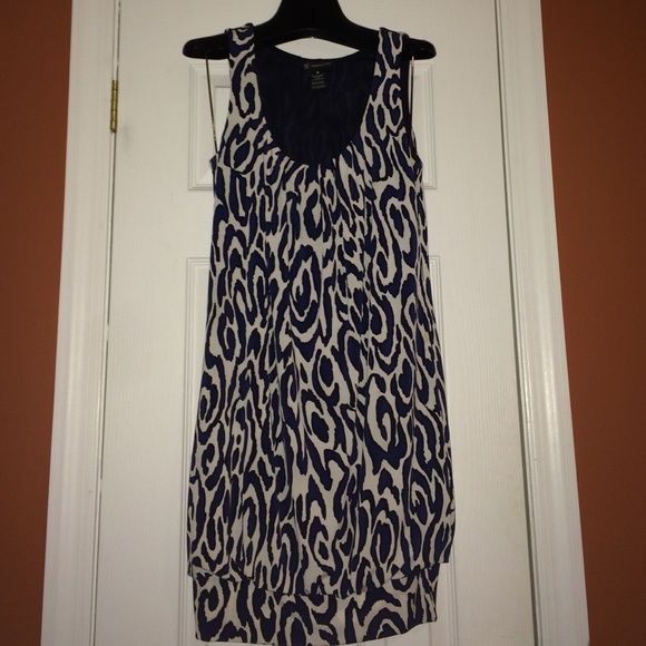 Navy, Black, & White Semi-Formal Dress