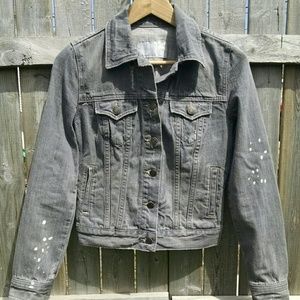 Old Navy grey gray denim jacket