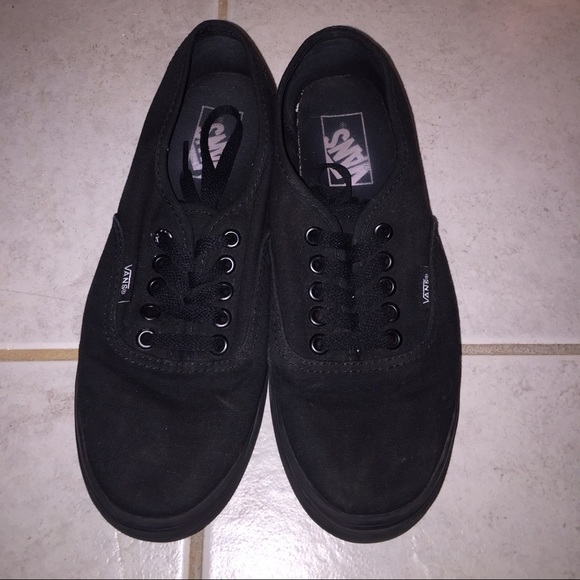 black on black vans