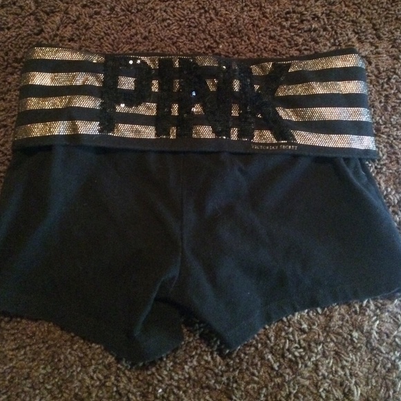 Pink Victoria secrets yoga shorts