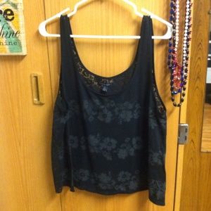 American Eagle top with lace back! NWOT